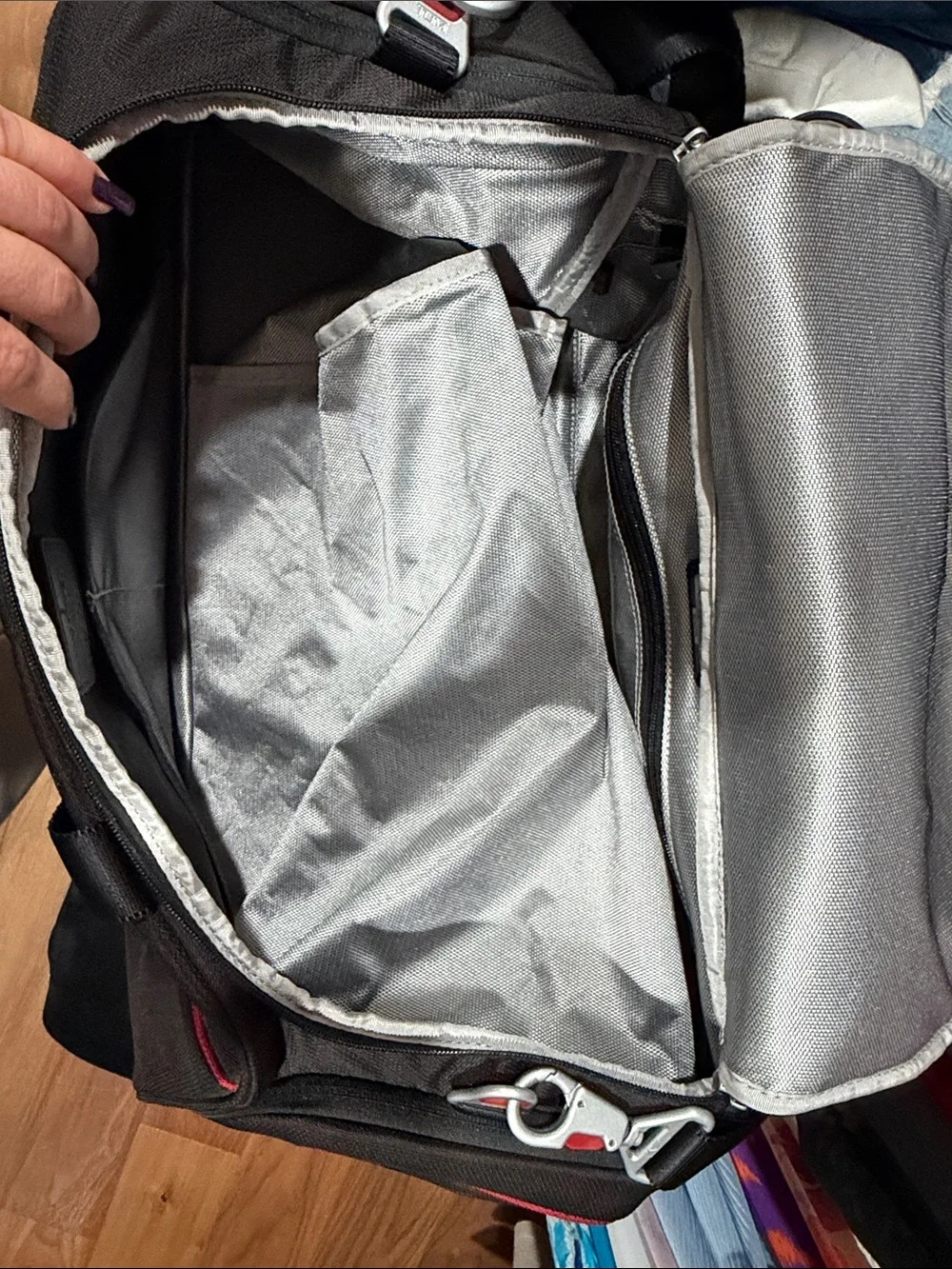 Tumi Ducati duffle bag - many pockets
